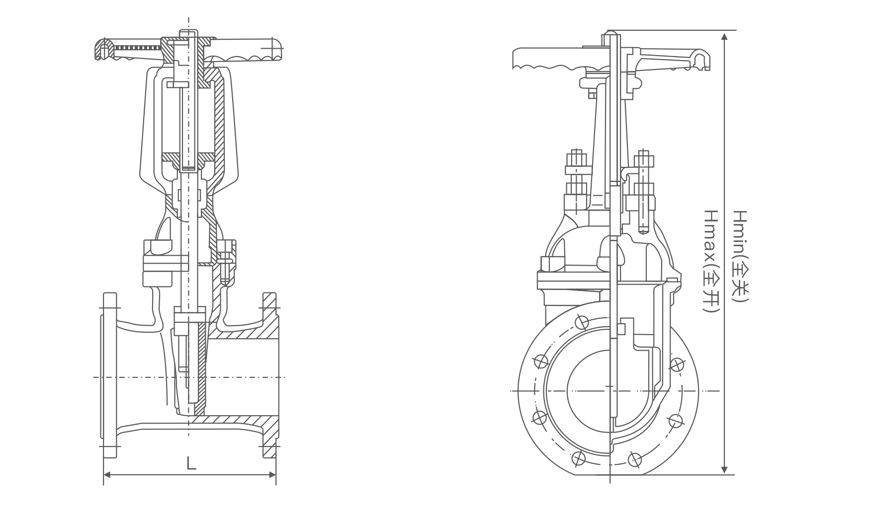 明杆(gǎn)彈性座(zuò)封閘閥(fá)(圖1)