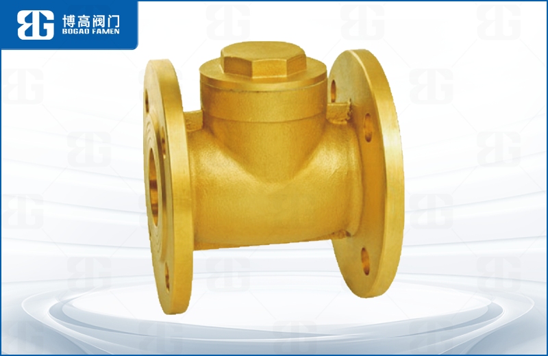 黃(huang)銅法蘭止回閥(fa)