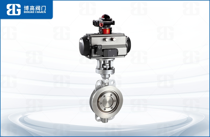 氣動硬密(mi)封對夾蝶閥